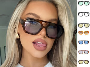 Ins Big Frame Leopard Sunglasses Summer Sunshade Beach Vacation Glasses