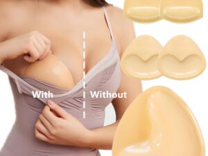 Double Sided Adhesive Sticky Bra Inserts Push Up Thick Sponge Breast Lift Pads Women Swimsuit Bikini Cup Enhancer