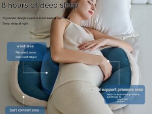 Waist Side Pillow Belly Support During Pregnancy Sleeping U-shaped Cushion