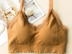 Beauty Back Sling Women's Lace Wireless Student Tube Top Push Up With Breast Pads Bra