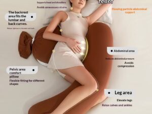 Pregnancy Pillow For Back Support Belly U-shaped Side-sleeping Body Pillow For Comfortable Sleep