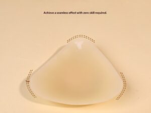 Triangular Solid Silicone Breast Pads For Womens Swimwear To Prevent Unsightly Bulges