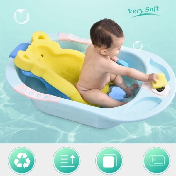 MOMS & MATERNITY 94 Baby Shower Bath Tub Pad Non-Slip Bathtub Seat Support Mat Newborn Safety Bath Mat