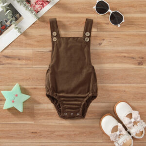 Solid Color Triangle Rompers Multicolor Sleeveless Jumpsuit