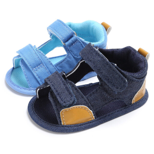 BABYNBEAUTY-Where Cuteness Meets Radiance for Your Little one - BabynBeauty 291 Denim baby Velcro sandals toddler shoes baby shoes