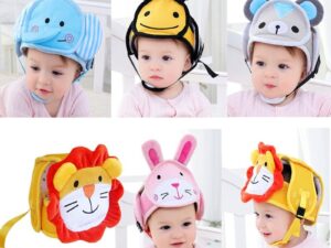 Baby Drop Protection Toddler Cartoon Breathable Safety Helmet