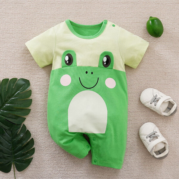Thin Clothes Newborn Rompers Cartoon Cool Short Sleeves For Baby And Infants Jumpsuit