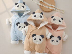 Thickening Jumpsuit Baby Winter Warm Rompers Newborn Quilted