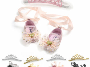 Baby Soft-soled Toddler Shoe Headwear 2-piece Set