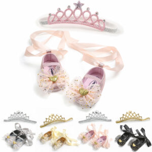 Baby Soft-soled Toddler Shoe Headwear 2-piece Set