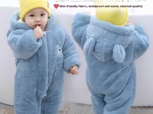 Baby Thickened Warm Jumpsuit Newborn Rompers
