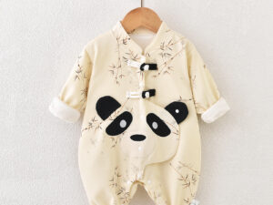 Newborn Jumpsuit Double Layer Thickened Rompers Baby Outerwear Romper