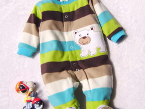 BABYNBEAUTY-Where Cuteness Meets Radiance for Your Little one - BabynBeauty 107 Baby Jumpsuit Baby Rompers Long Sleeve Polar Fleece
