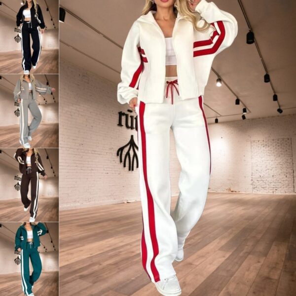 BABYNBEAUTY-Where Cuteness Meets Radiance for Your Little one - BabynBeauty 292 Fashion Two-piece Women's White Sports Suit Loose Sports Shirt Casual Pants Sets Sportswear Women Clothes Tracksuit Women Outfits